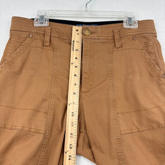 Democracy Cargo Jeans Womens Size 12 Brown Ab Solution Stretch Denim - Picture 9 of 12